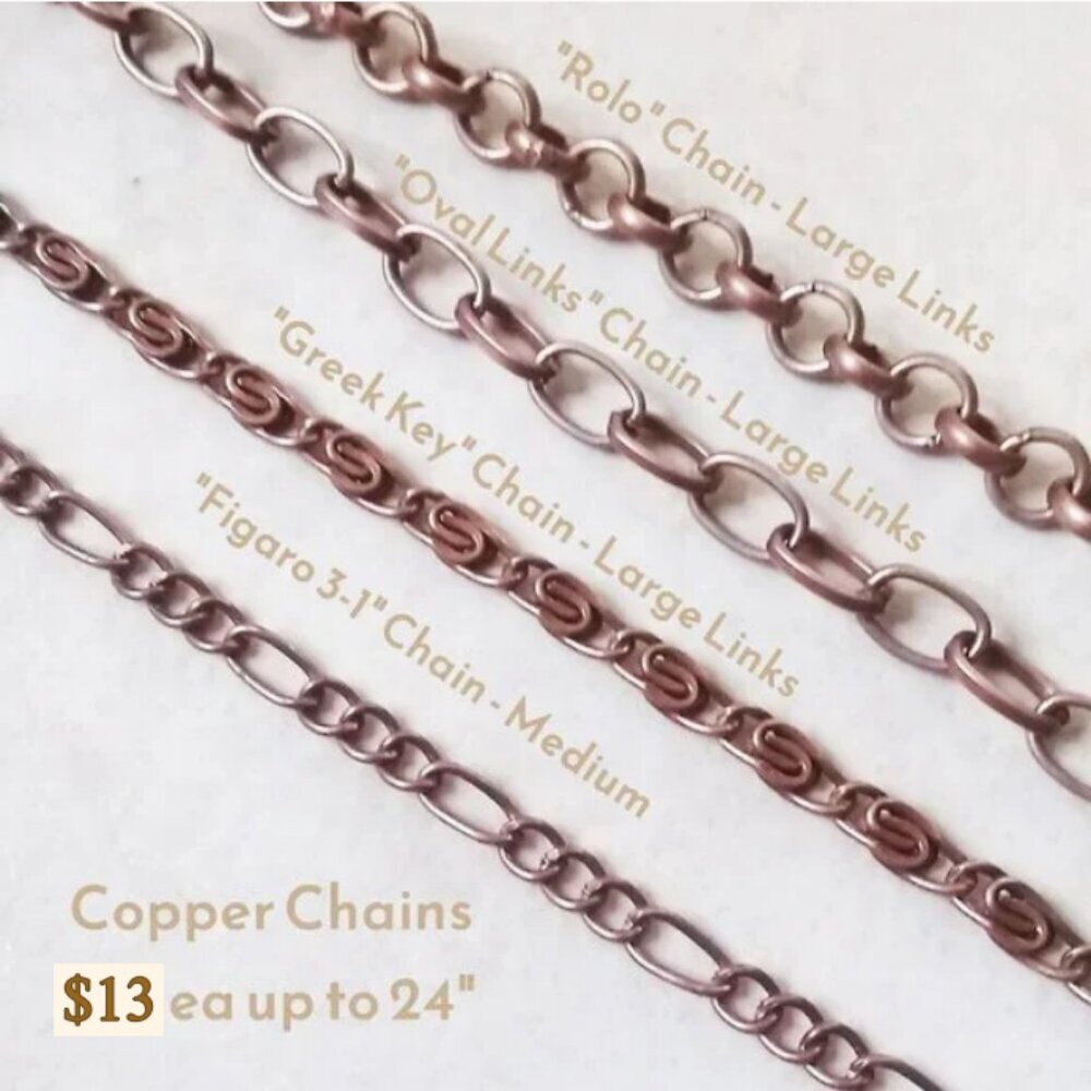 Copper Chain Listing! Need a Copper or Bronze Chain for Your Pendant?